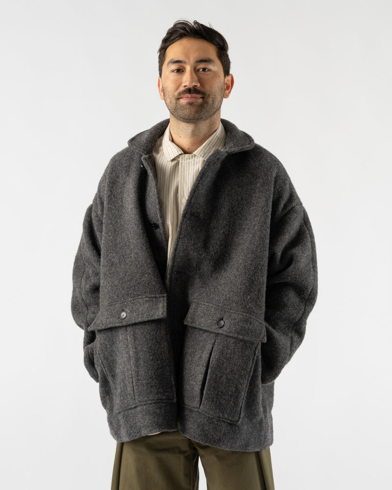 Cawley-Portuguese-Boiled-Wool-Ronny-Jacket-in-Grey-Santa-Barbara-Boutique-Jake-and-Jones-Sustainable-Fashion