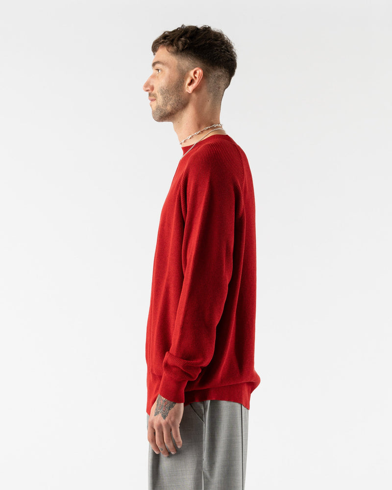 Cordera-Silk-Front-Seam-Sweater-in-Red-Santa-Barbara-Boutique-Jake-and-Jones-Sustainable-Fashion