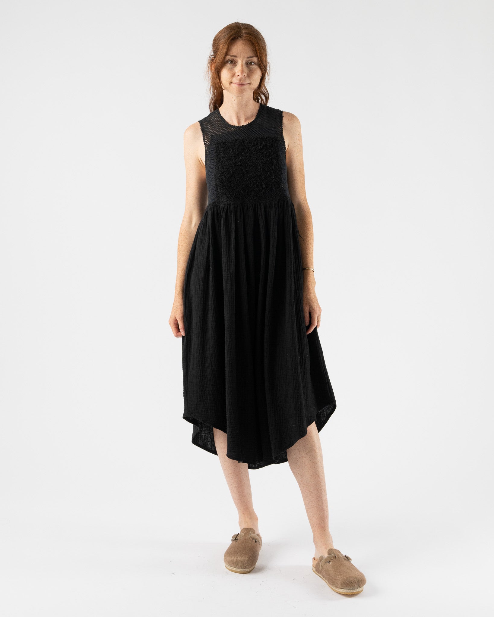 Correll-Correll-Boucle-Dress-in-Black-SS23-jake-and-jones-santa-barbara-boutique-curated-slow-fashion