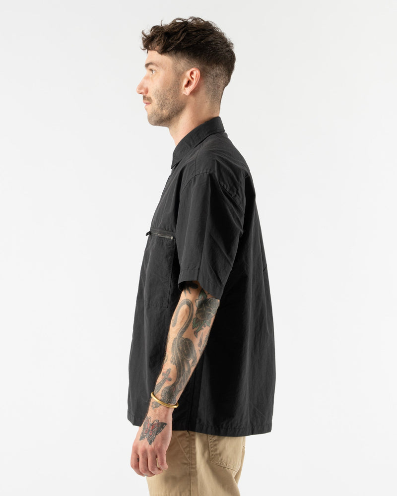 FrizmWORKS-Aircrew-Half-Shirt-002-in-Black-Santa-Barbara-Boutique-Jake-and-Jones-Sustainable-Fashion