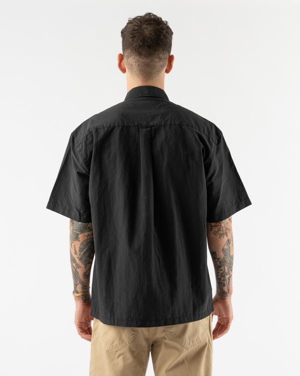 FrizmWORKS-Aircrew-Half-Shirt-002-in-Black-Santa-Barbara-Boutique-Jake-and-Jones-Sustainable-Fashion