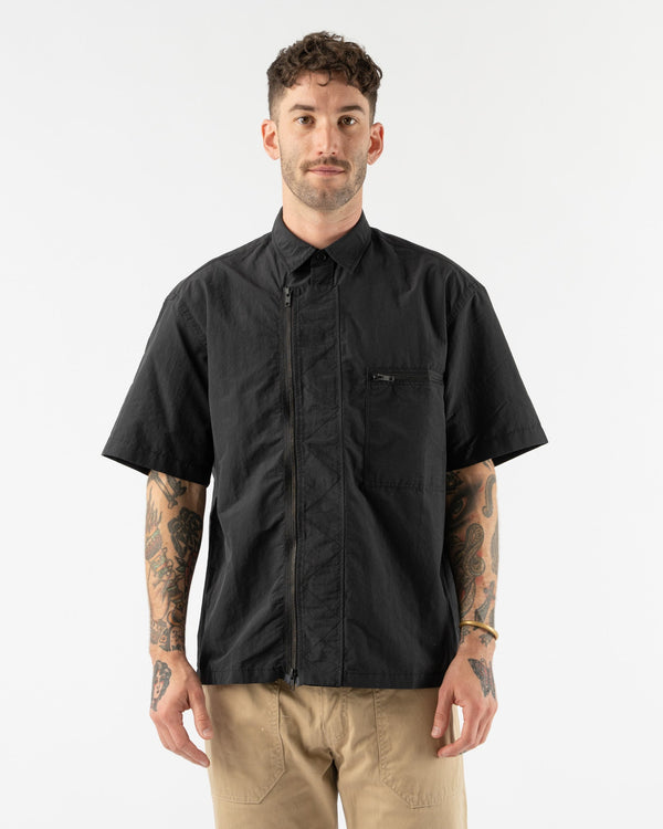 FrizmWORKS-Aircrew-Half-Shirt-002-in-Black-Santa-Barbara-Boutique-Jake-and-Jones-Sustainable-Fashion