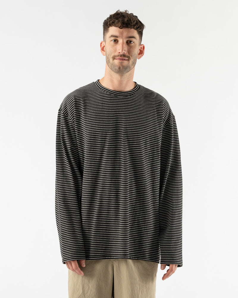 FrizmWORKS-Stripe-Oversized-Relax-Tee-002-in-Black-Santa-Barbara-Boutique-Jake-and-Jones-Sustainable-Fashion