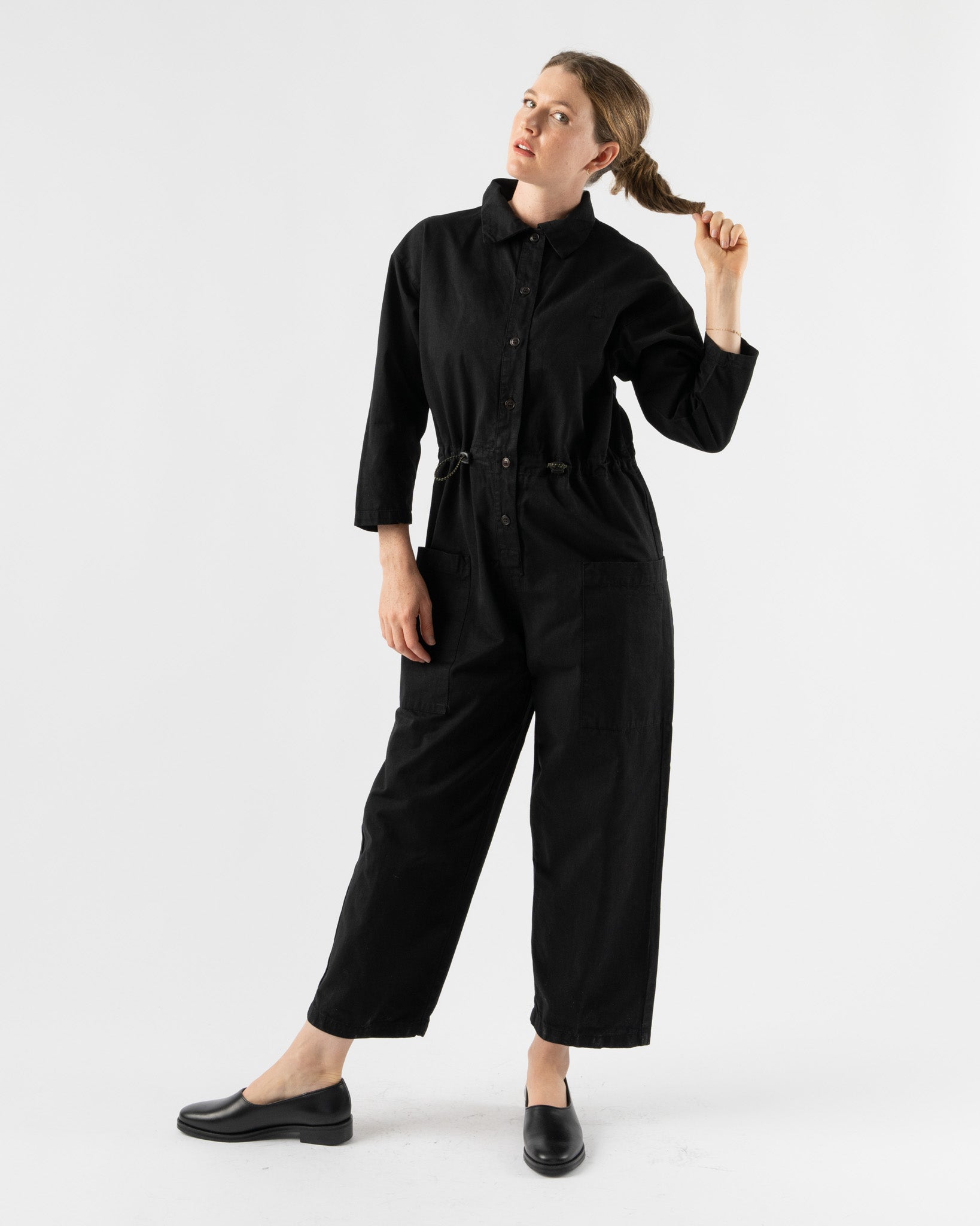 Girls-of-Dust-Garage-Jumpsuit-in-Black-Santa-Barbara-Boutique-Jake-and-Jones-Sustainable-Fashion
