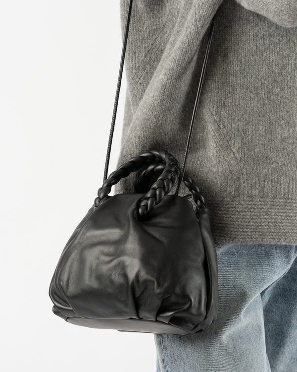 HEREU Bombon Medium Tumbled Shiny Top-Handle Bag