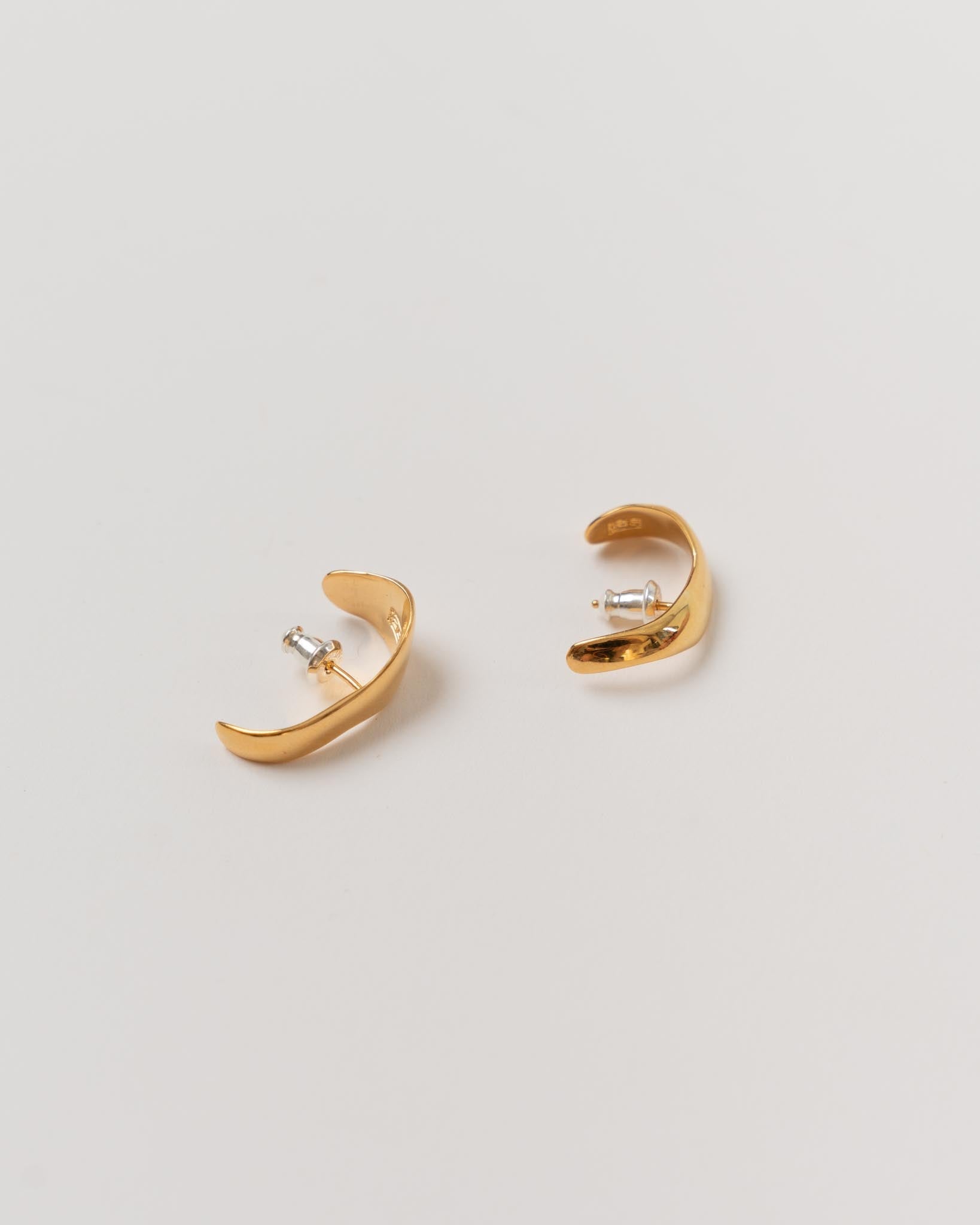 Hernan Herdez Irregular Lobe Hoops Curated at Jake and Jones