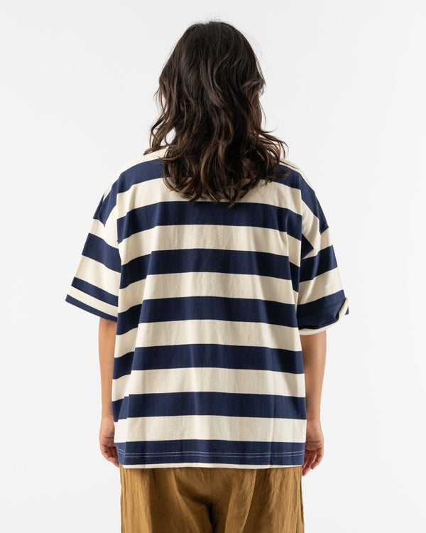 Ichi-Antiquités-Knit-Cotton-Border-T-Shirt-in-Natural-and-Navy-jake-and-jones-santa-barbara-boutique-curated-slow-fashion