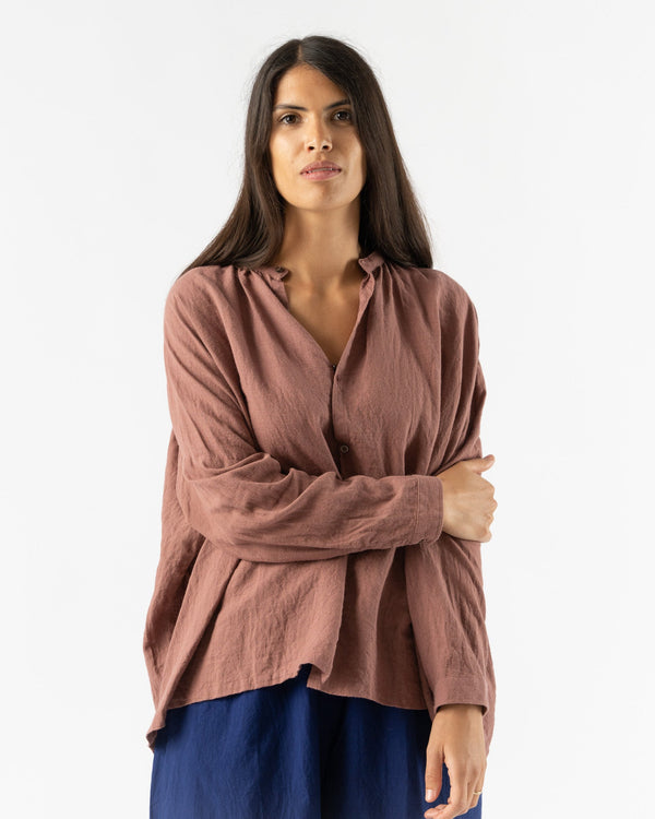Ichi-Antiquités-Ramie-Linen-Shirt-in-Pink-Mocha-jake-and-jones-santa-barbara-boutique-curated-slow-fashion
