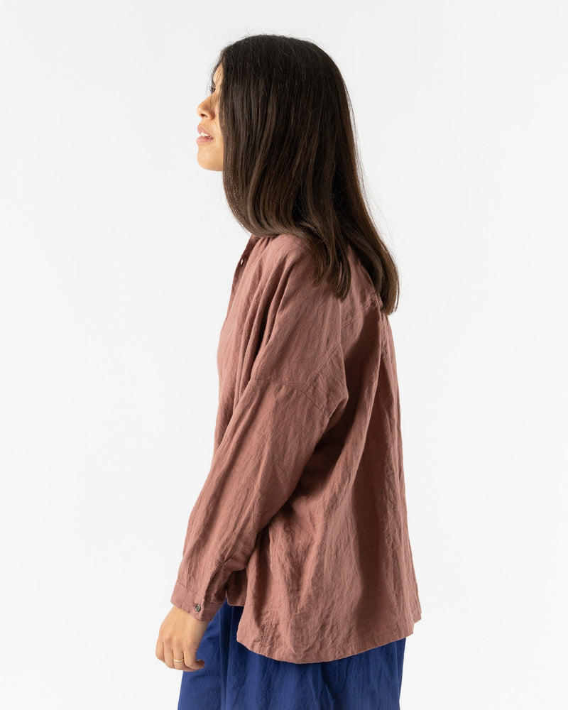 Ichi-Antiquités-Ramie-Linen-Shirt-in-Pink-Mocha-jake-and-jones-santa-barbara-boutique-curated-slow-fashion