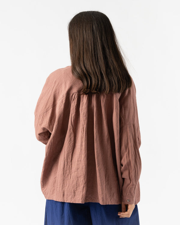 Ichi-Antiquités-Ramie-Linen-Shirt-in-Pink-Mocha-jake-and-jones-santa-barbara-boutique-curated-slow-fashion
