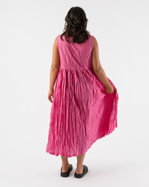Ichi-Antiquités-Woven-Cotton-Dress-in-Pink-jake-and-jones-santa-barbara-boutique-curated-slow-fashion