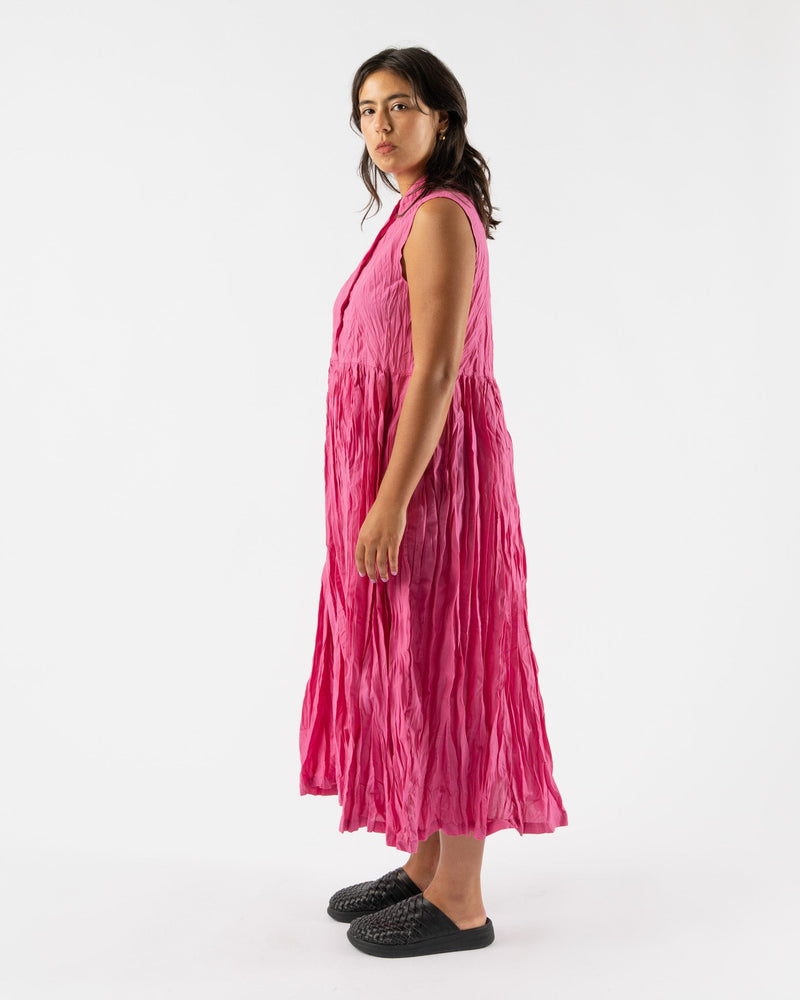Ichi-Antiquités-Woven-Cotton-Dress-in-Pink-jake-and-jones-santa-barbara-boutique-curated-slow-fashion