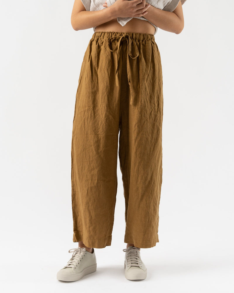 Ichi-Antiquités-Woven-Linen-Pants-in-Camel-jake-and-jones-santa-barbara-boutique-curated-slow-fashion