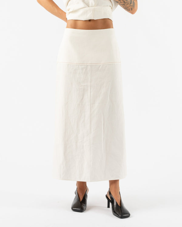 Jil-Sander-Wardrobe-Coated-Linen-Button-Front-Dress-with-Bell-Skirt-Santa-Barbara-Boutique-Jake-and-Jones-Sustainable-Fashion