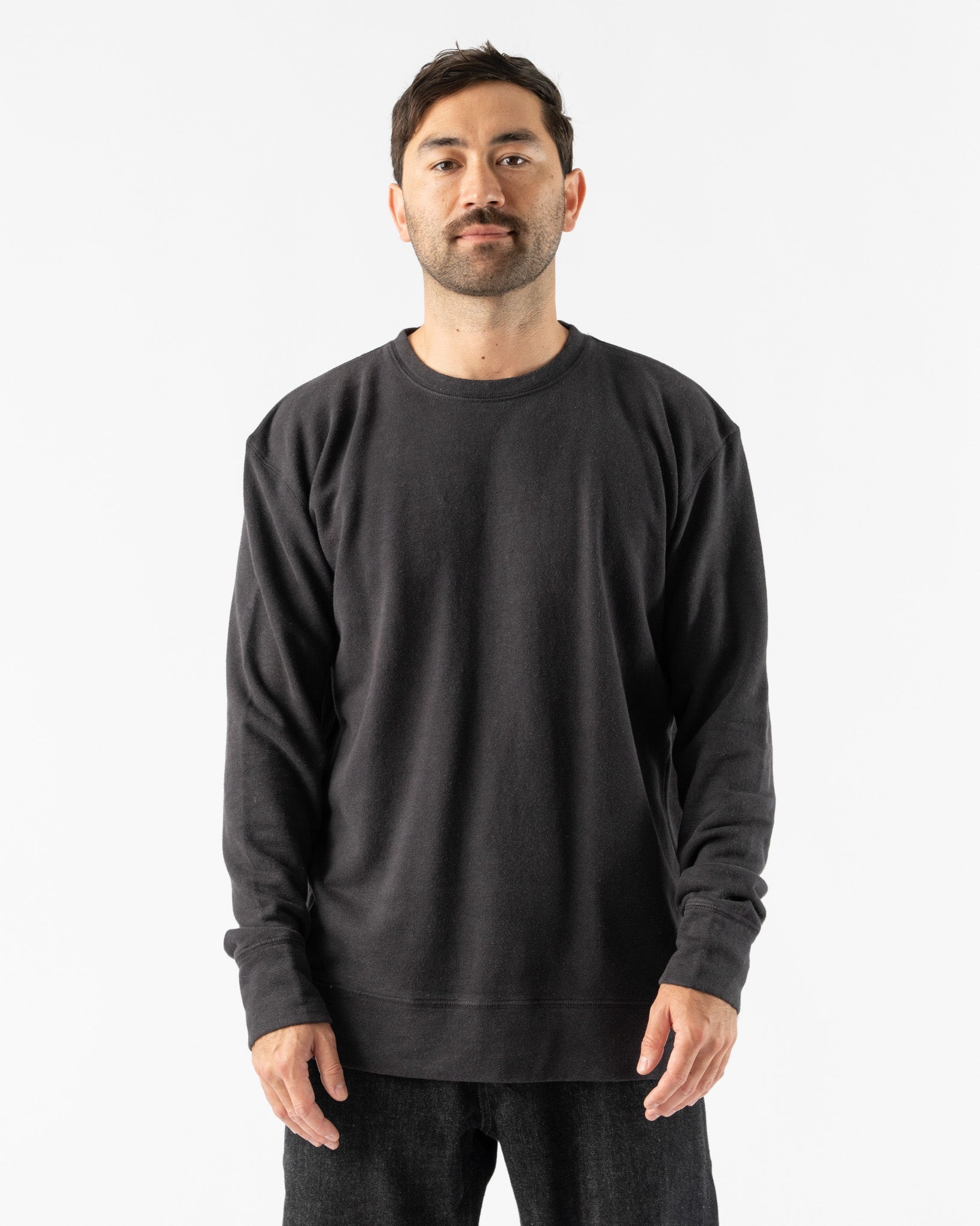 Jungmaven-Tahoe-Sweatshirt-in-Black-Santa-Barbara-Boutique-Jake-and-Jones-Sustainable-Fashion