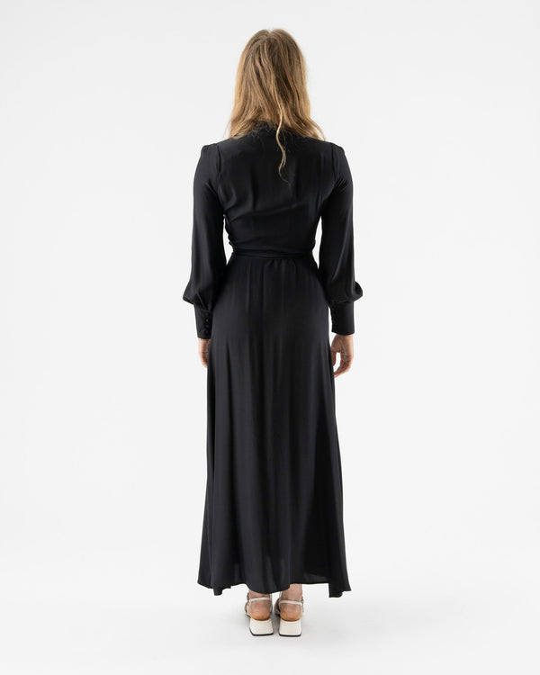 Kamperett-Adelaide-Midi-Wrap-Dress-in-Black-jake-and-jones-santa-barbara-boutique-curated-slow-fashion