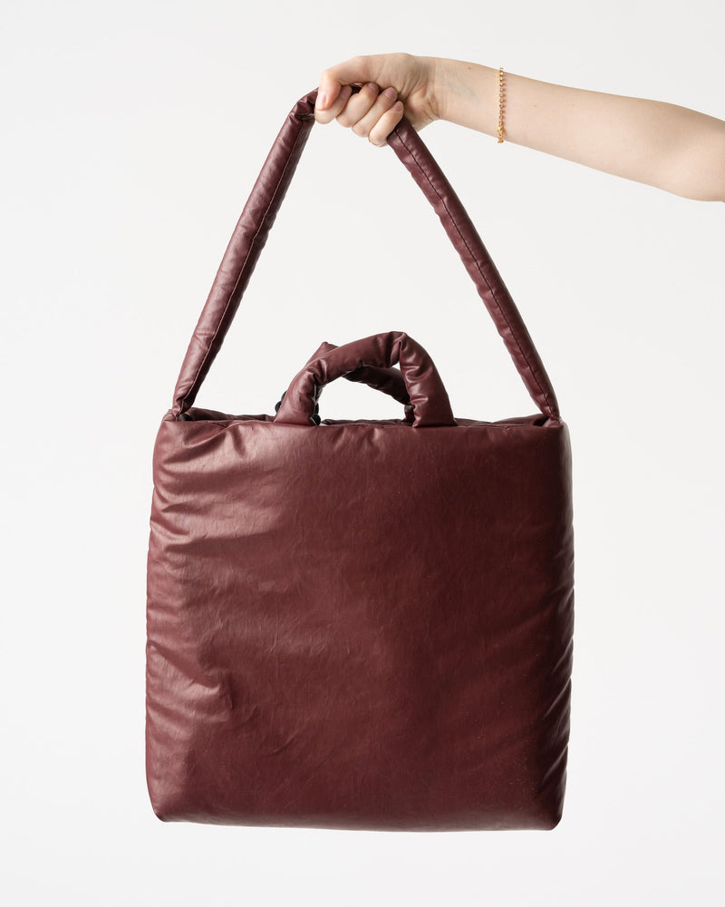 KASSL Medium Pillow Bag in Bordeaux Oil