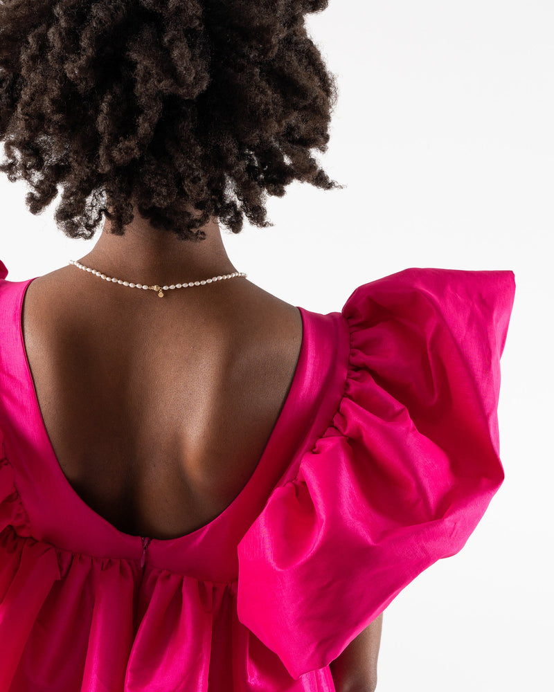 kika-vargas-adri-short-dress-in-fuschia-taffeta-r23-jake-and-jones-a-santa-barbara-boutique
