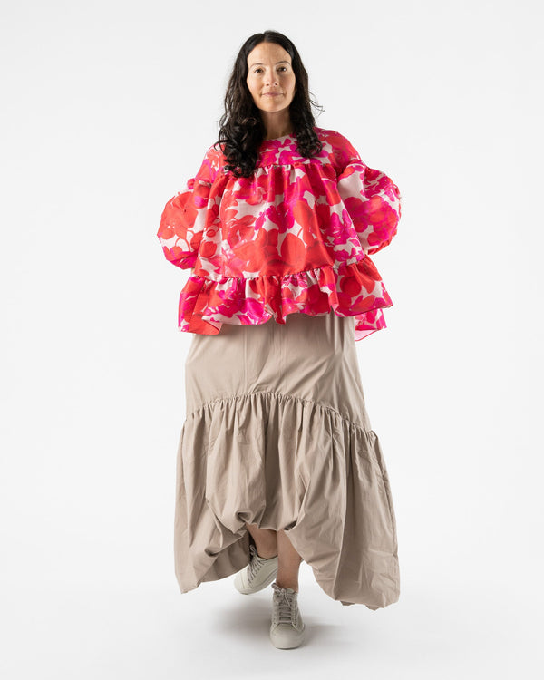 Kika-Vargas-Maja-Skirt-Taupe-Cotton-Poplin-jake-and-jones-santa-barbara-boutique-curated-slow-fashion
