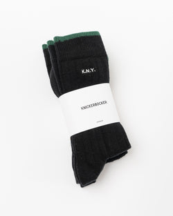 Knickerbocker-3-Pack-Cotton-Socks-in-Black-Santa-Barbara-Boutique-Jake-and-Jones-Sustainable-Fashion