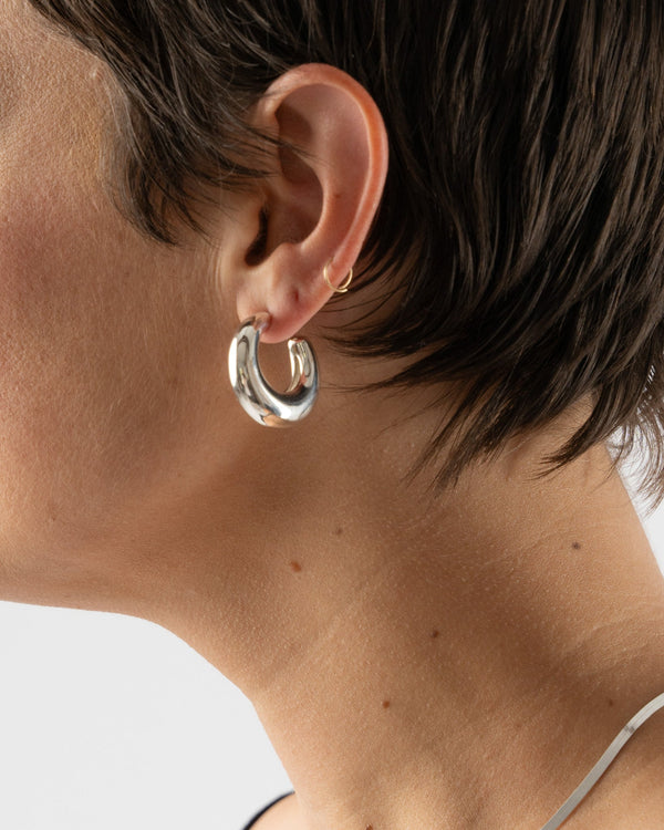 Leigh-Miller-Bubble-Hoops-in-Sterling Silver-Santa-Barbara-Boutique-Jake-and-Jones-Sustainable-Fashion