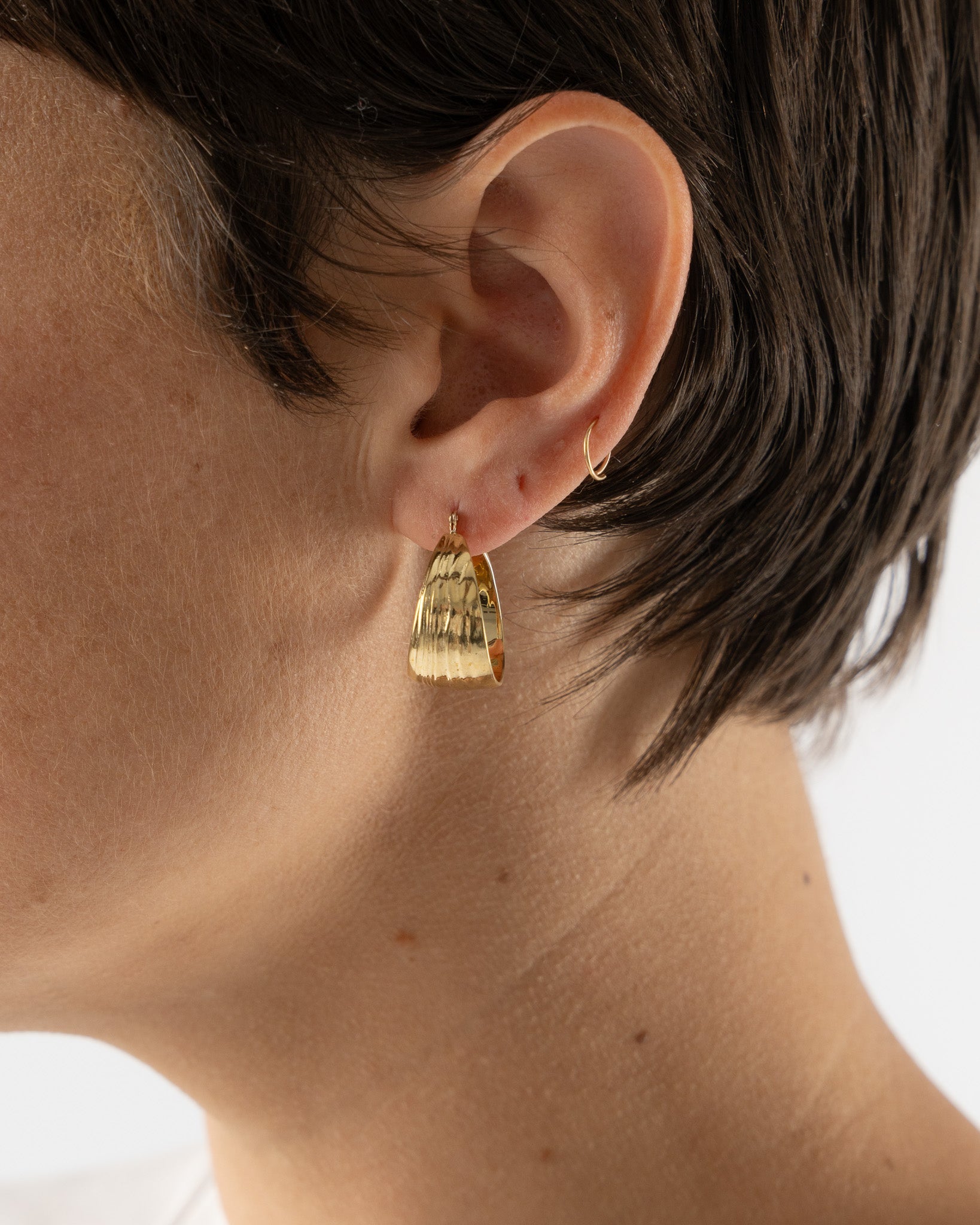Leigh-Miller-Roseau-Hoops-in-Brass-with-14K-Gold-Earwire-Santa-Barbara-Boutique-Jake-and-Jones-Sustainable-Fashion