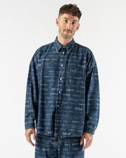 Marni-Denim-Shirt-with-Mega-Marni-Motif-in-Iris-Blue-Santa-Barbara-Boutique-Jake-and-Jones-Sustainable-Fashion