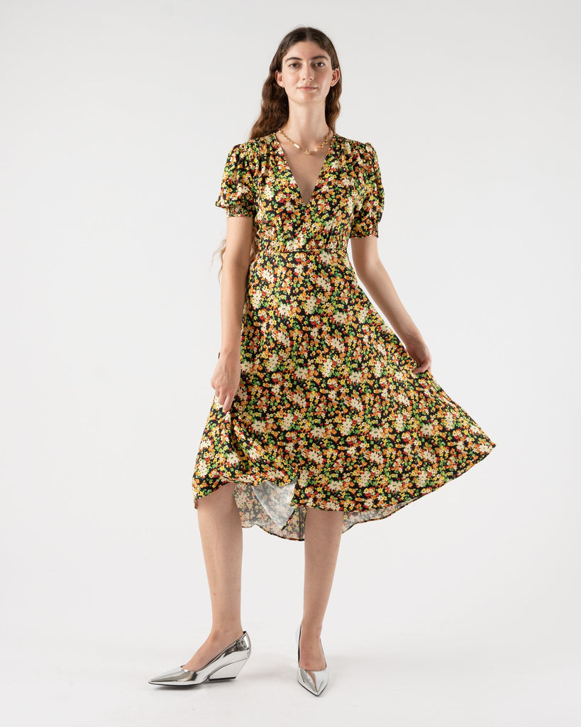 Marni floral-print midi dress - ABB44