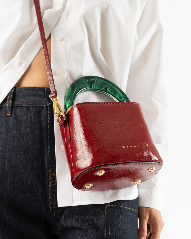 Marni-Mini-Venice-Bucket-Bag-in-Ruby/Spherical-Green-Santa-Barbara-Boutique-Jake-and-Jones-Sustainable-Fashion