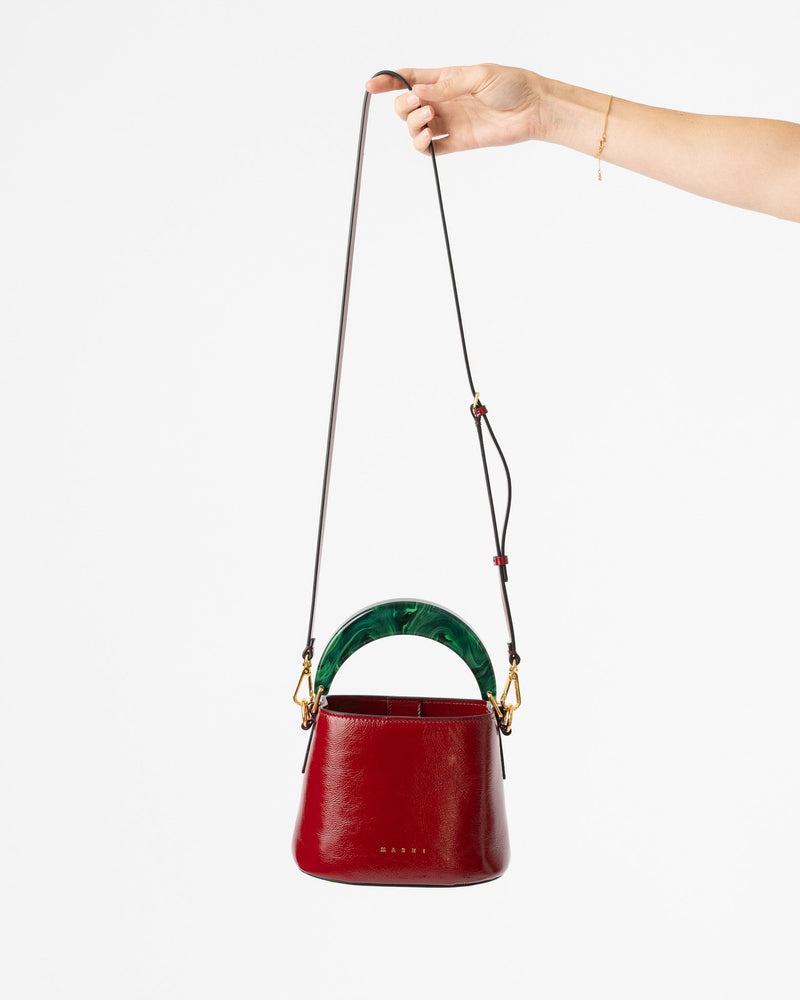 Marni-Mini-Venice-Bucket-Bag-in-Ruby/Spherical-Green-Santa-Barbara-Boutique-Jake-and-Jones-Sustainable-Fashion