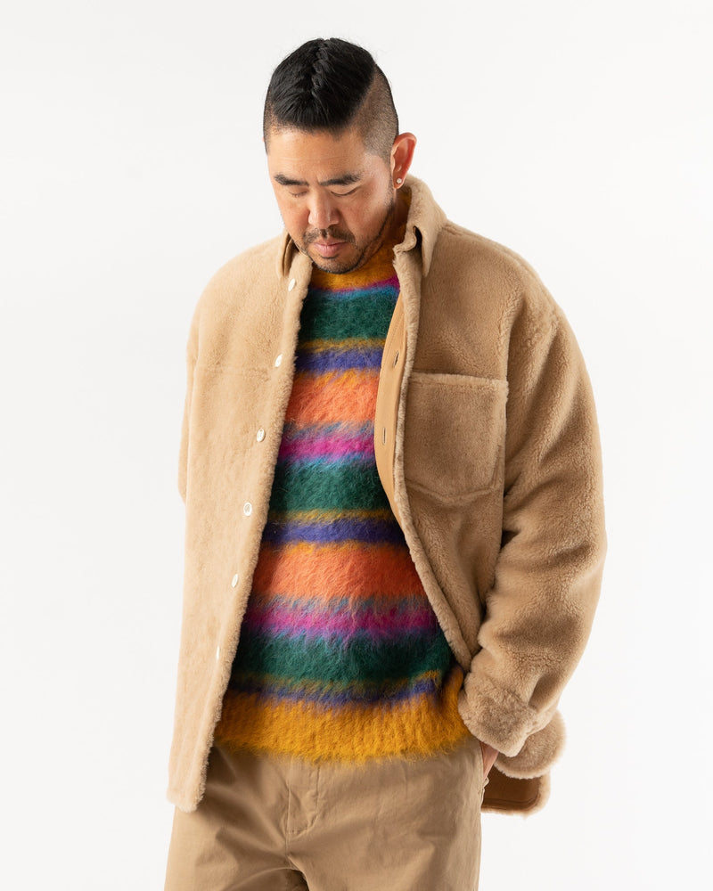 Marni Roundneck Sweater in Multi Stripe Curated at Jake and Jones