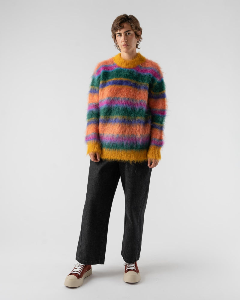 Marni Roundneck Sweater in Multi Stripe Curated at Jake and Jones