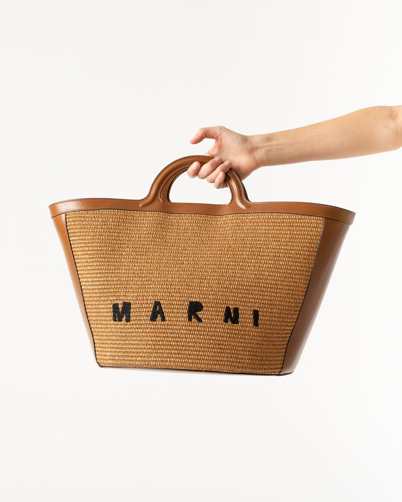 Marni Tropicalia Small Bag in Raffia and Leather