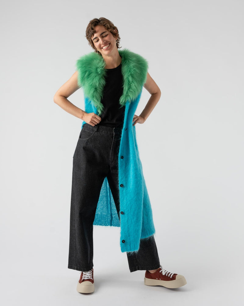 Marni-Mohair-Knit-Waistcoat-in-Turquoise