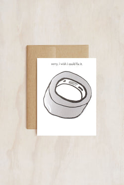 Egg Press Duct Tape Sorry Card