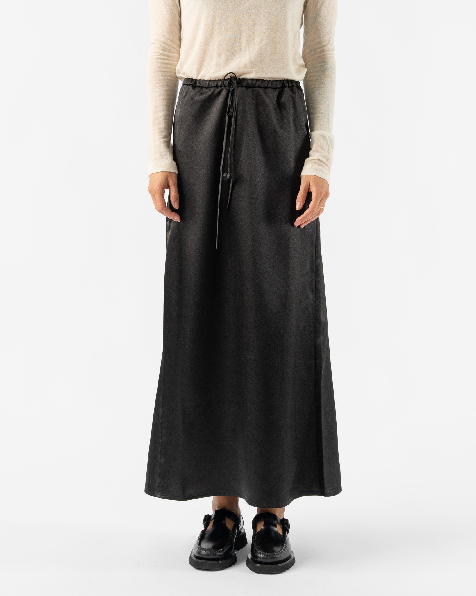 Mijeong-Park-Stretch-Satin-Maxi-Skirt-in-Black-Santa-Barbara-Boutique-Jake-and-Jones-Sustainable-Fashion