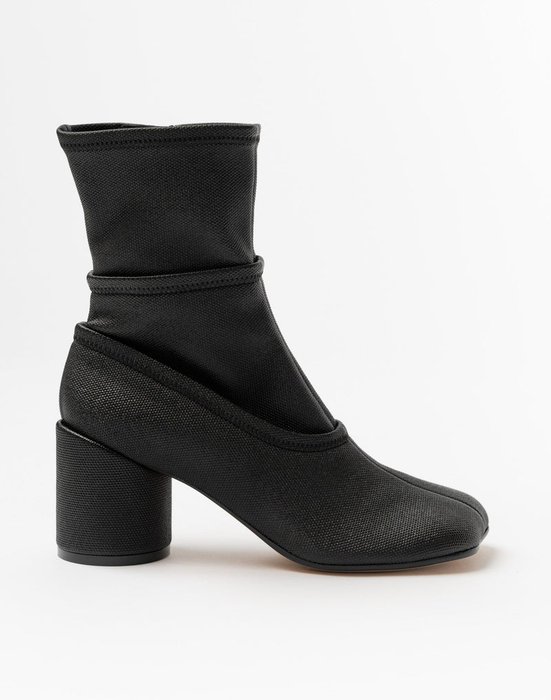 MM6 Maison Margiela Canvas Tecno Panama Boot in Black Curated at
