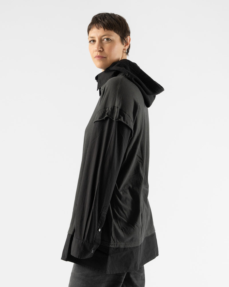 MM6-Maison-Margiela-Long-Sleeved-Jersey-and-Poplin-Top-in-Anthracite-Santa-Barbara-Boutique-Jake-and-Jones-Sustainable-Fashion