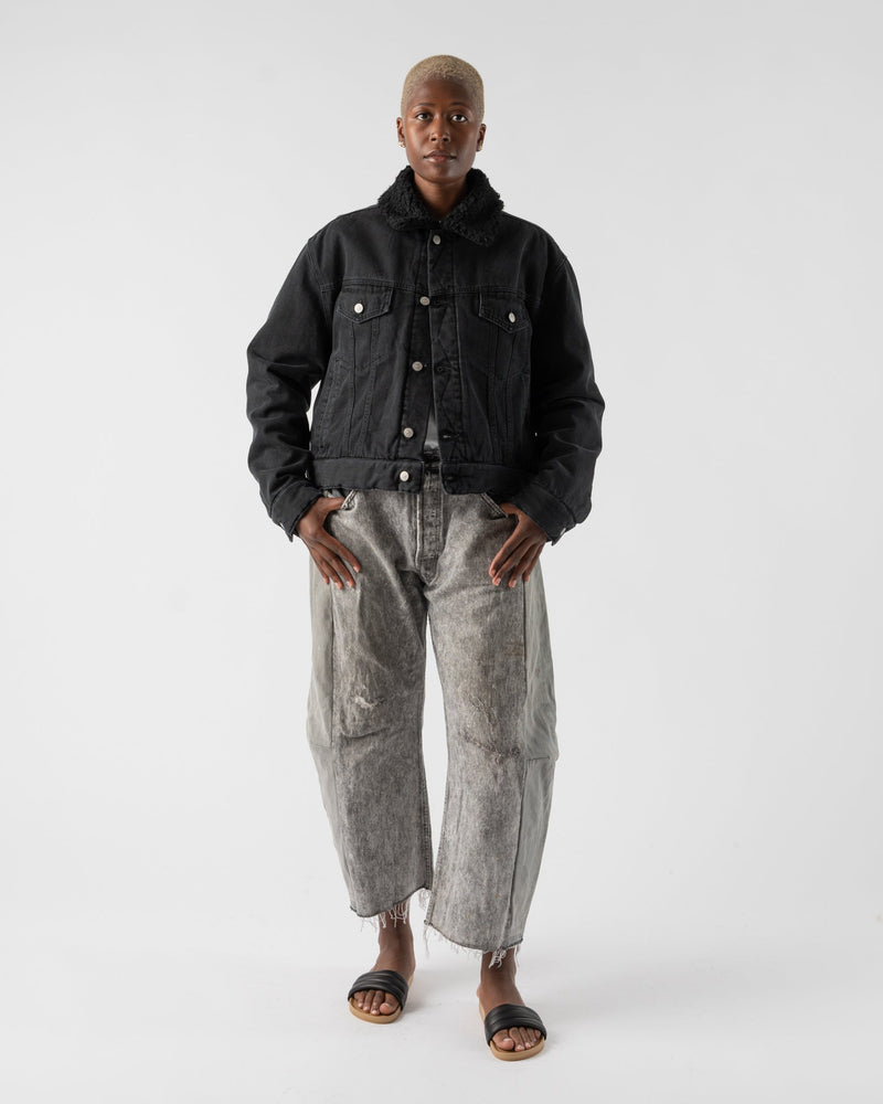 MM6 Maison Margiela Womens Pants Five Pockets in Black Denim Short Curated  at Jake and Jones