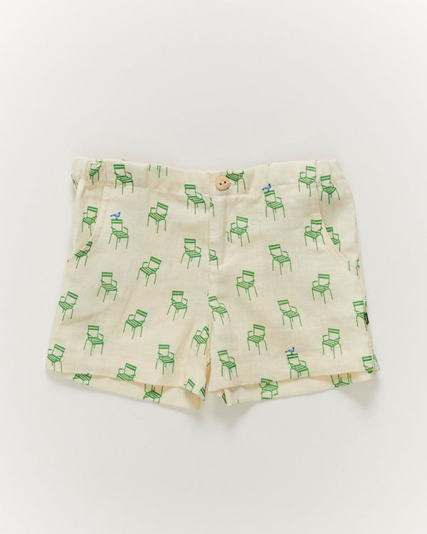 Oeuf Shorts in Gardenia and Chair
