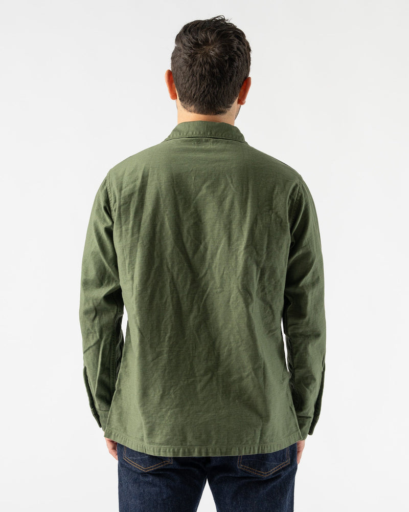 orSlow-U.S.-Army-Fatigue-Shirt-in-Green-Santa-Barbara-Boutique-Jake-and-Jones-Sustainable-Fashion