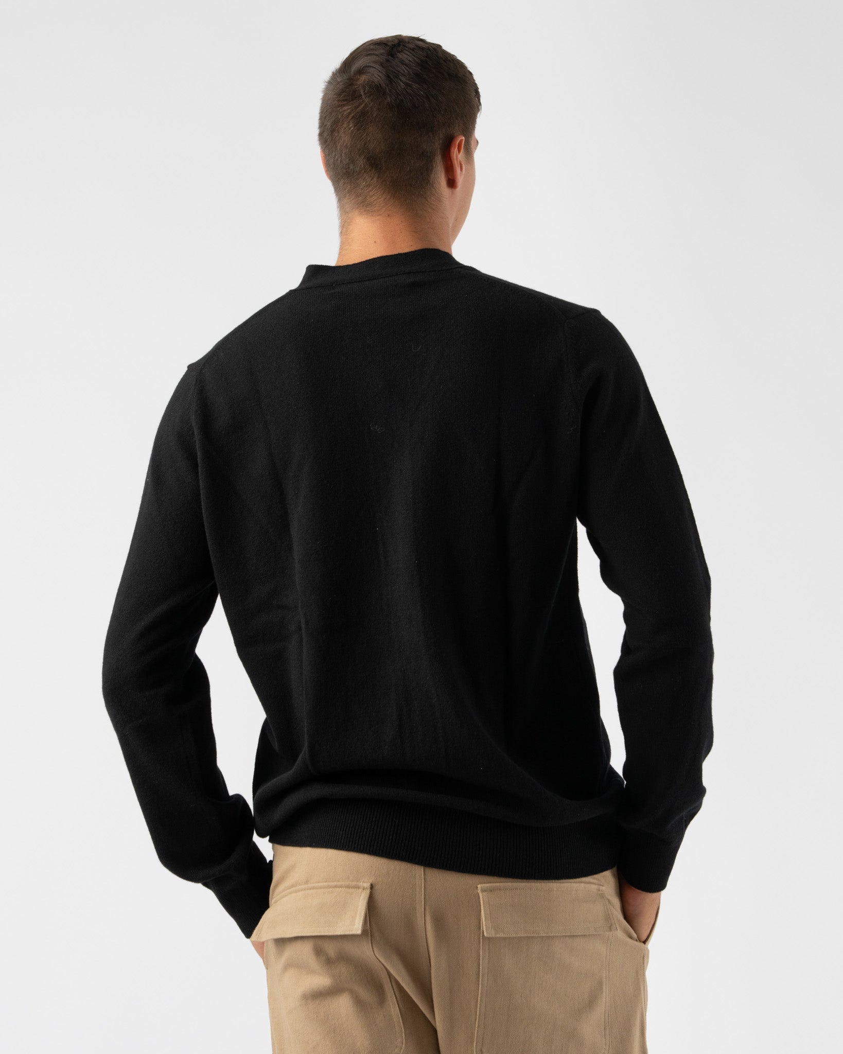 Play-COMME-des-GARÇONS-Small-Heart-Cardigan-in-Black-Santa-Barbara-Boutique-Jake-and-Jones-Sustainable-Fashion