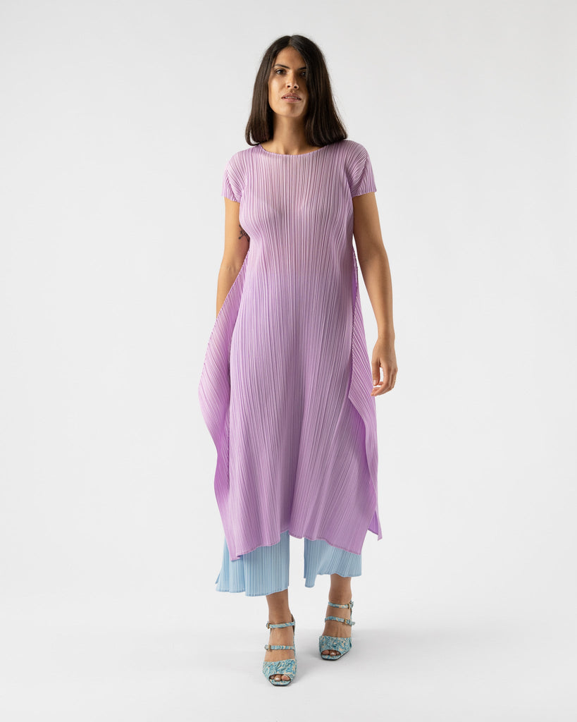Pleats Please by Issey Miyake June Monthly Colors Dress in Pastel Pink