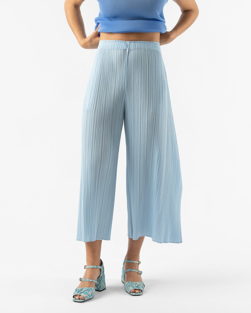 Pleats Please by Issey Miyake June Monthly Colors Pant in Pale Blue