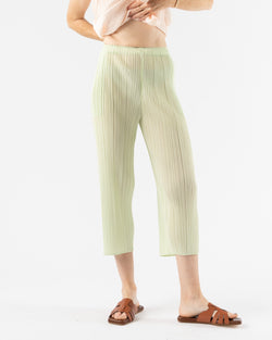 Pleats Please by Issey Miyake May Monthly Colors Pant in Pastel Green  Curated at Jake and Jones