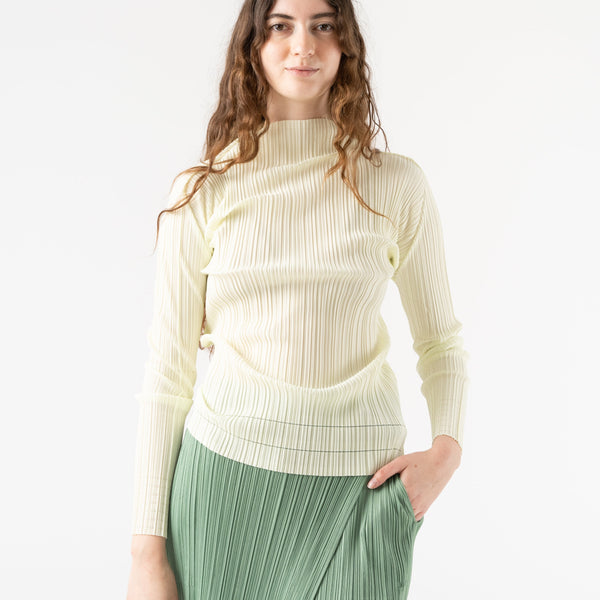 Pleats Please by Issey Miyake Soft Pleats in Pale Green Curated at Jake and  Jones