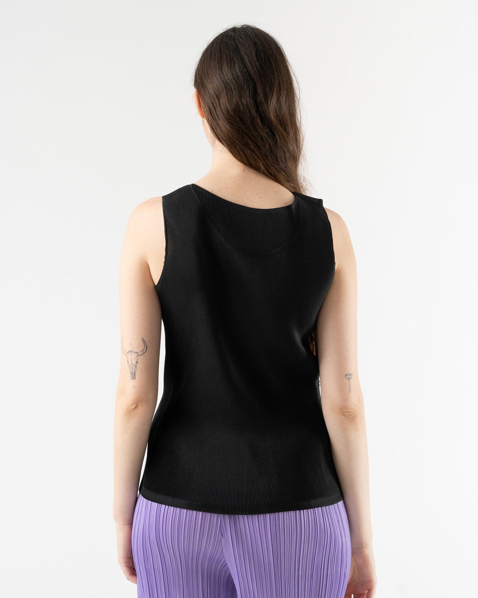 Pleats Please Issey Miyake Mist Basics in Black Curated at