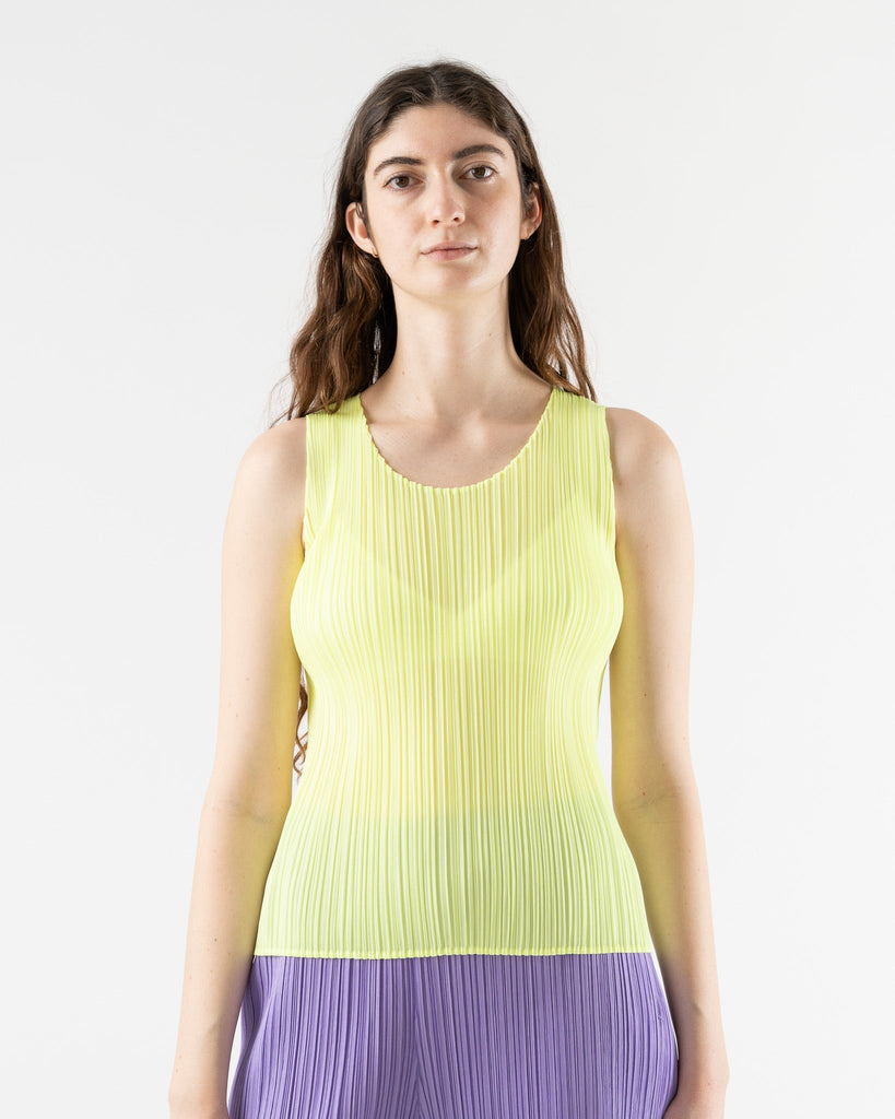 Pleats Please Issey Miyake Monthly Colors March in Neon Yellow