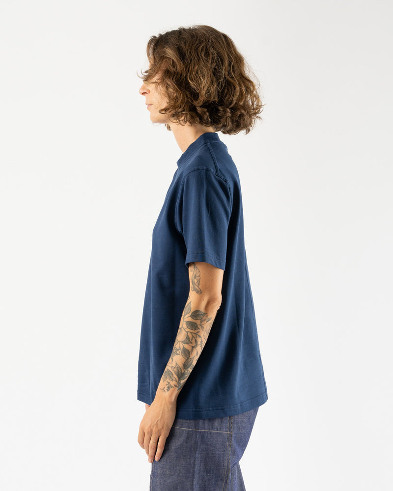 Sofie-DHoore-Tag-Short-Sleeve-T-Shirt-with-Fine-Fleece-in-Knit-Navy-Santa-Barbara-Boutique-Jake-and-Jones-Sustainable-Fashion