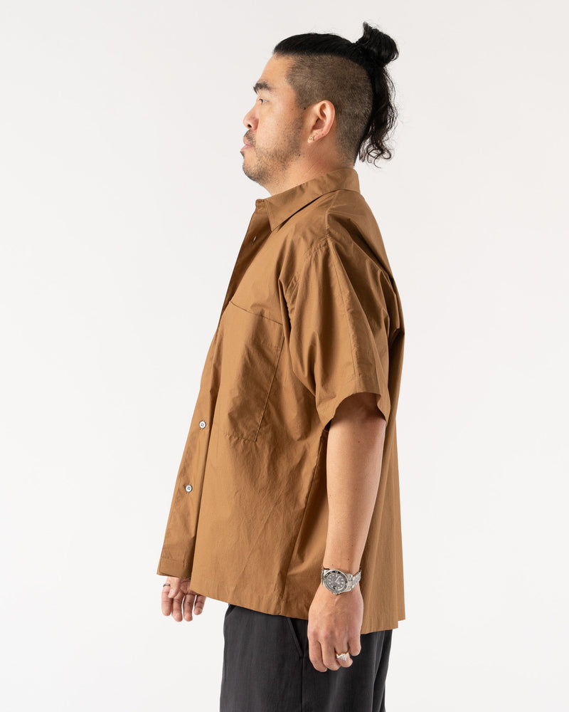 Studio Nicholson Eurus Shirt in Almond Curated at Jake and Jones